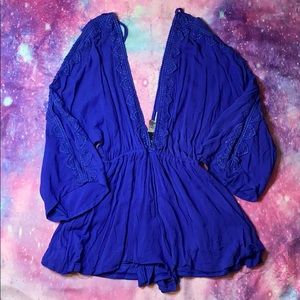 Blue Fashion Nova Romper